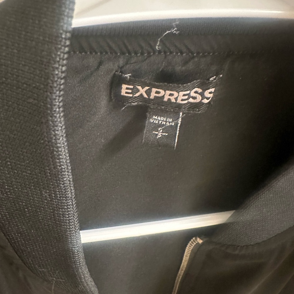 Express jacket lightweight satin feel